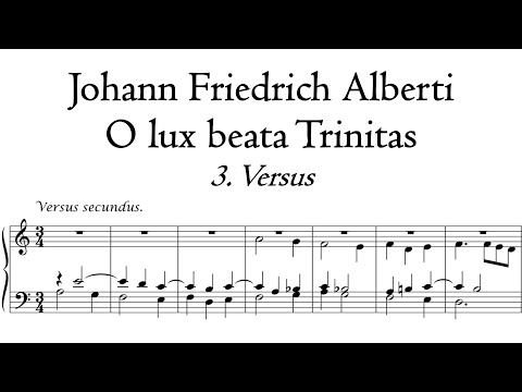 Alberti - O lux beata Trinitas (3 Verses) - Stellwagen organ, Stralsund, Hauptwerk
