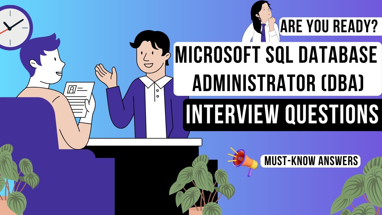 Microsoft SQL DBA Mock Interview | Real-World Questions & Answers for 2025 | SQL DBA Interview Prep