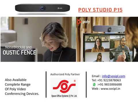 POLY P15 USB video conferencing 4kcamera+speaker+ mic bar for huddle rooms