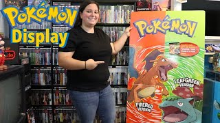 RARE Vintage Pokemon FireRed Version and LeafGreen Version Store Display! (Videogame Standee)