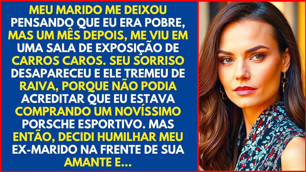 MEU MARIDO ME DEIXOU PENSANDO QUE EU ERA POBRE, MAS UM MÊS DEPOIS ME VIU EM UMA SALA..