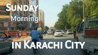 Pakistan: Karachi City | Sunday Morning|University Road to Juhar Road | #Pakistan #karachi #travel