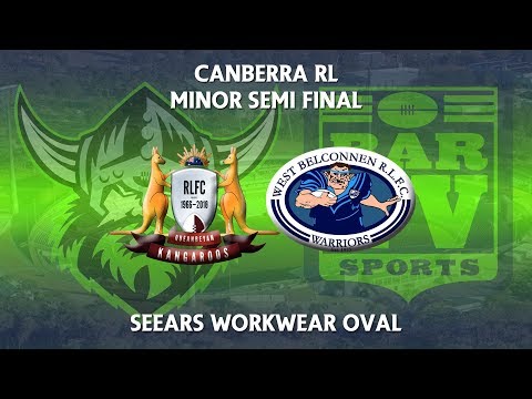 2018 Canberra Region Rugby League - Minor Semi Final - Queanbeyan Kangaroos v West Belconnen