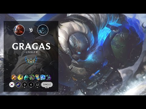 Gragas Jungle vs Karthus - KR Challenger Patch 12.15