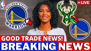 🏀🔥 WARRIORS RECEIVE GREAT NEWS ON A TRADE FOR A BUCKS STAR! WARRIORS NEWS