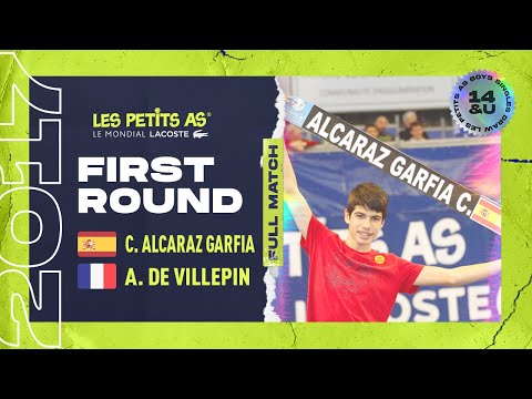 Les Petits As 2017 | Boys 1st Round | Carlos Alcaraz Garfia vs. Alexandre de Villepin
