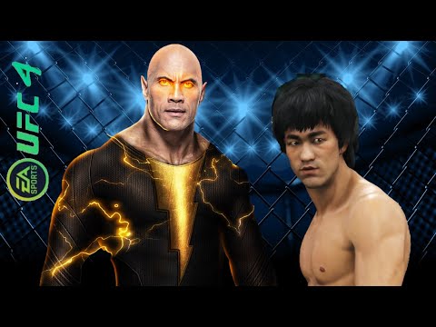 UFC4 | Bruce Lee vs Black Adam (EA Sports UFC 4) wwe mma
