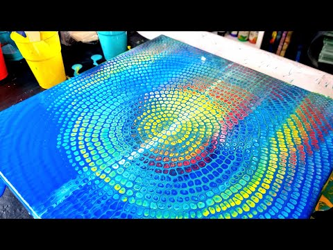 #161 CHAMELEON CELLS - Acrylic Pouring -  Fluid Art Technique for BEGINNERS