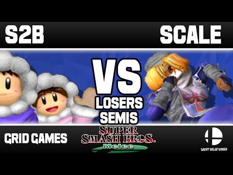[Melee] S2B (Ice Climbers) VS Scale (Sheik) | Grid Weekly Losers Semifinals