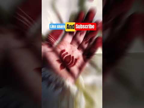 back side lotus flower mehindi design viral videos weading special design of mehindi#hinakhan#art