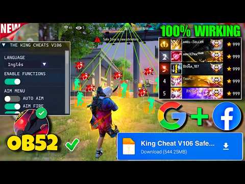 OB52 FREE FIRE MOD MENU 🔥 UNLIMITED DIAMOND HACK 🔥 FF MOD MENU APK 2026