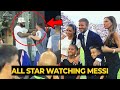 Kim Kardashian with Victoria Beckham and Lebron James watching MESSI DEBUT | Football News Today