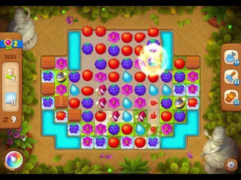 GardenScapes Level 3523 no boosters (18 moves)