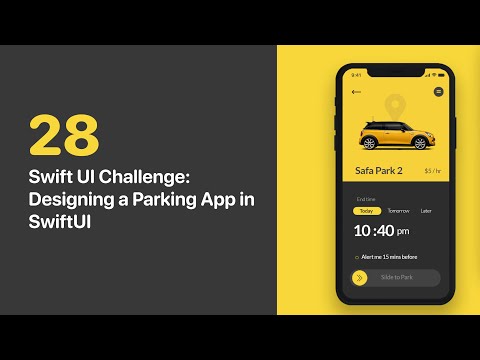 SwiftUI Dribbble Challenge 28 - Replicating a Parking App Design from Dribbble in SwiftUI
