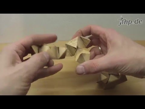 Lösung: Knobelspiel Stern-Puzzle Steckspiel