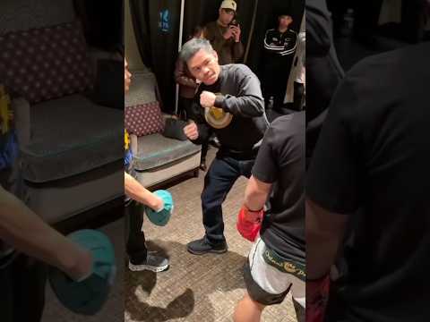 Pacman's Fist Strength He Gave Tips to His Son Jemmuel #shorts #pacman