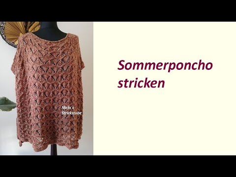 Ragmela 51 - Sommerponcho / Überwurf stricken