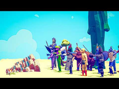 GODS Team vs GIANTS Team - Totally Accurate Battle Simulator