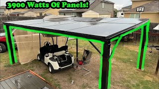 DIY Solar Pergola Solar Panel Mount  3900 Watts Of Power!