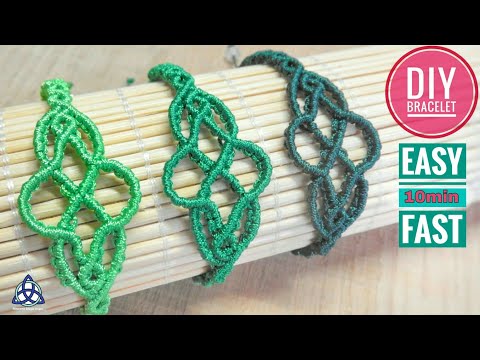 Macrame Bracelet Tutorial Celtic Style EASY and Simple Macrame Design