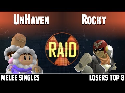 RAID - SDS | UnHaven (Ice Climbers) vs APT | Rocky (Captain Falcon) - MELEE SINGLES - LOSERS TOP 8
