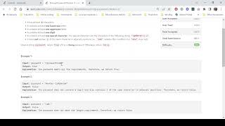 YouTube video 'Leetcode BiWeekly contest 80   Strong Password Checker II'