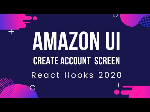 #3 Amazon UI Clone || Create Account || React native tutorial || React Hooks 2020