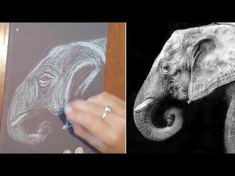 Black And White Chalk Art