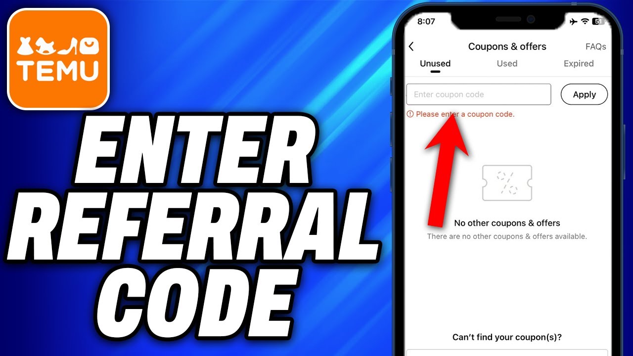 How To Enter Referral Code On TEMU - Easy Fix