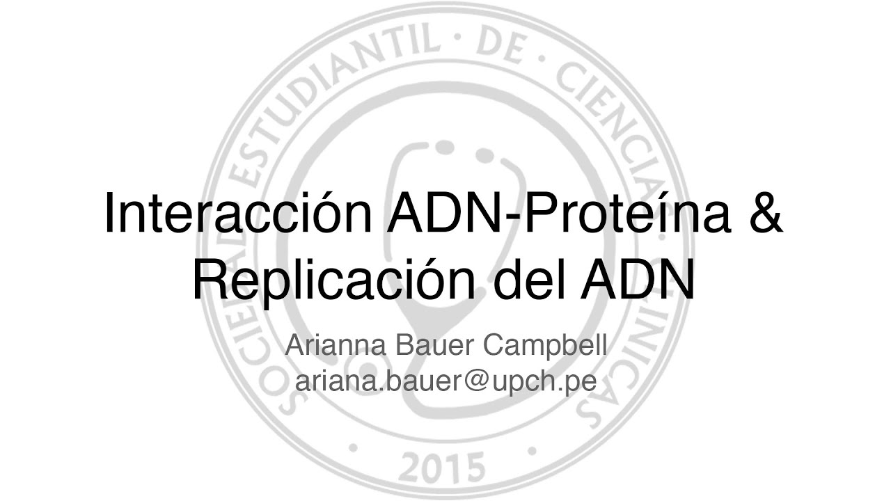 Interacción ADN-proteína  y replicación de ADN