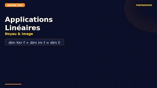 Applications linéaires — Noyau et image