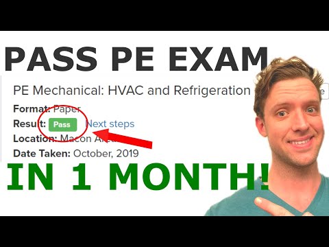 How To Pass The PE Exam (HVAC & Refrigeration) In One Month