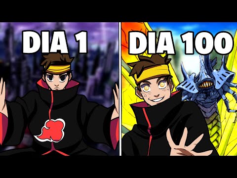 SOBREVIVI 100 DIAS COMO AKATSUKI NO NARUTO GUERRA - O FILME
