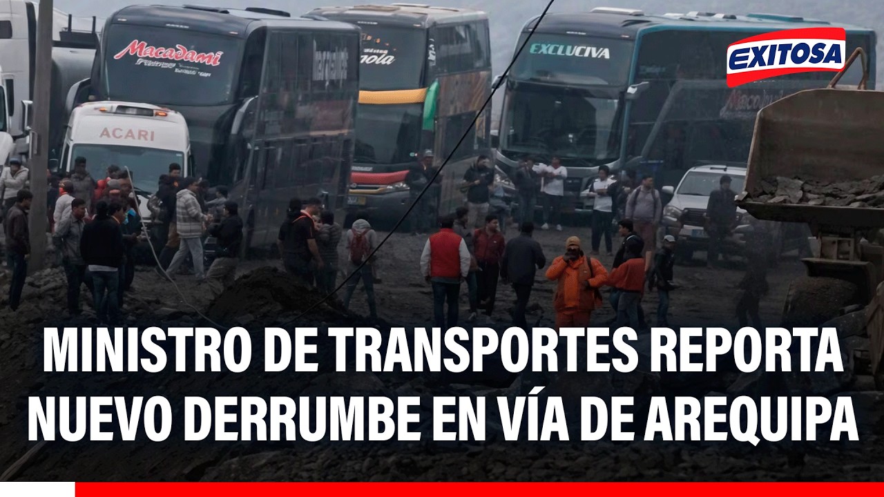 🔴🔵 MTC ha enviado maquinaria para garantizar transitabilidad en vía de Arequipa