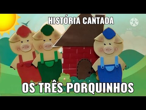 História Cantanda "Os três Porquinhos" -  Tia Cris (CD Cantar e Brincar) Tipos de Moradias