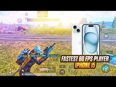 iPhone 15 BGMI Smooth+Extreme Graphics Test 🔥 | Fastest 60 FPS Player in BGMI | iPhone 15 iOS 26.2