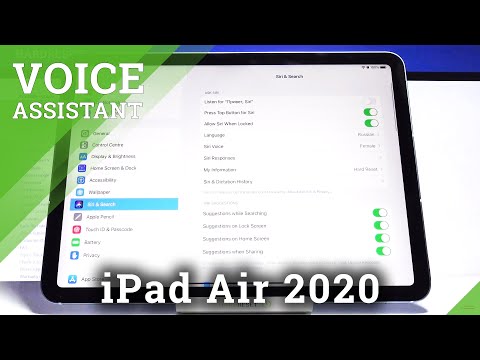 How to Personalize Siri on iPad Air 2020 – Voice Settings