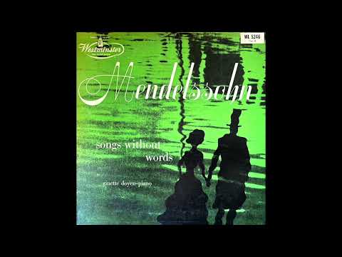 Ginette Doyen - Volume 2 Mendelssohn Songs Without Words (1954)