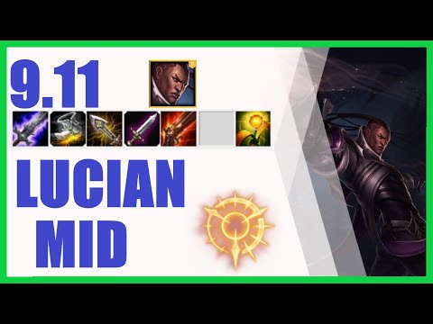 Lucian Mid Ranked Challenger Patch 9.11 - KR Challenger