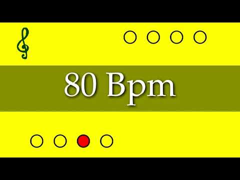 Visual Metronome - Click Track - 80 Bpm (4/4) - EasyMusic