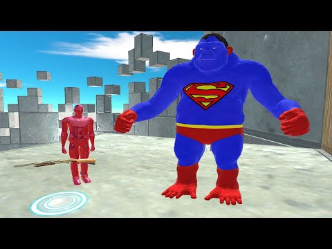 FPS Avatar & Superman Goro Tower Death Run - Animal Revolt Battle Simulator
