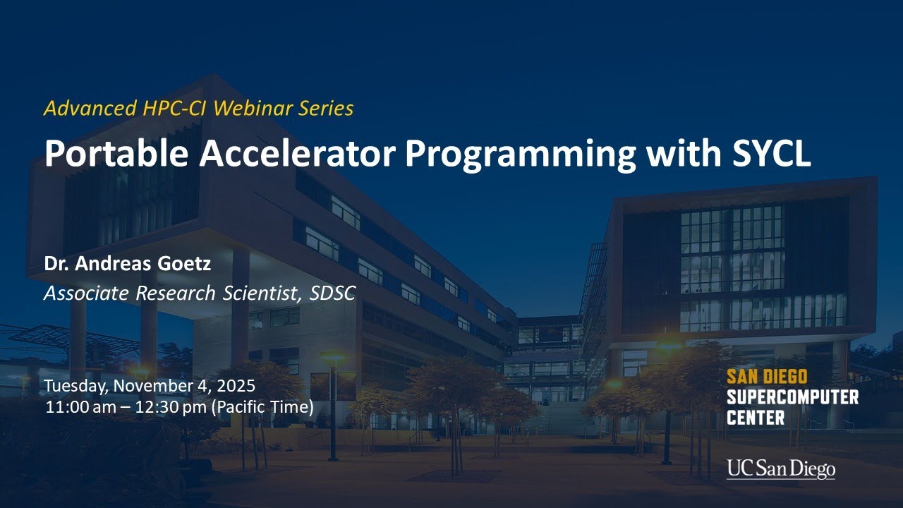 Portable Accelerator Programming with SYCL