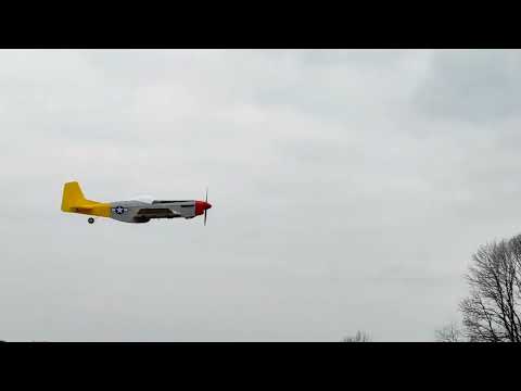 P-51 Mustang EPP, slow fly around