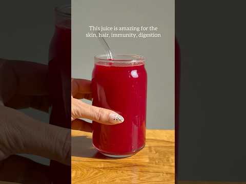 Beetroot juice recipe #skinglow #guthealth #weightloss #recipe #healthyrecipes #acne