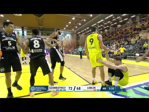 TC1 Falco Szombathely vs Pszczólka Start Lublin   Player in the air   Basketball Champions League