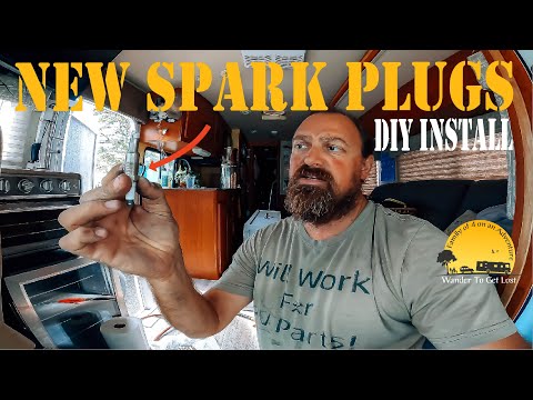 DIY SPARK PLUG Change with ACCEL IGNITION COILS On Our RV | 3V Ford 6.8L V10 Triton