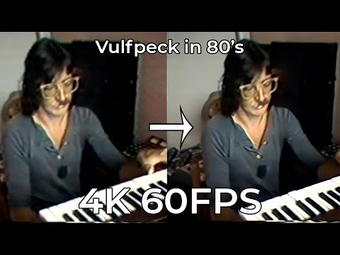 Strange man with bi-colored moustache playing Vulfpeck in the 80's | 4K 60FPS