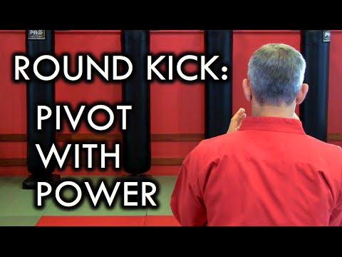 Round Kick/ Turning Kick Tip: How to Pivot with Power