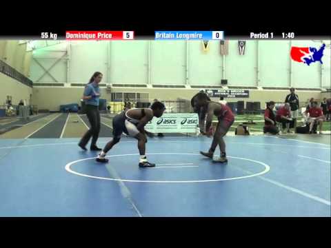 Dominique Price vs. Britain Longmire at 2013 ASICS University Nationals - FS