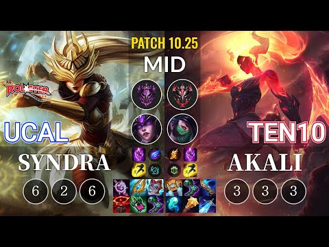 KT Ucal Syndra vs Ten10 Akali Mid - KR Patch 10.25
